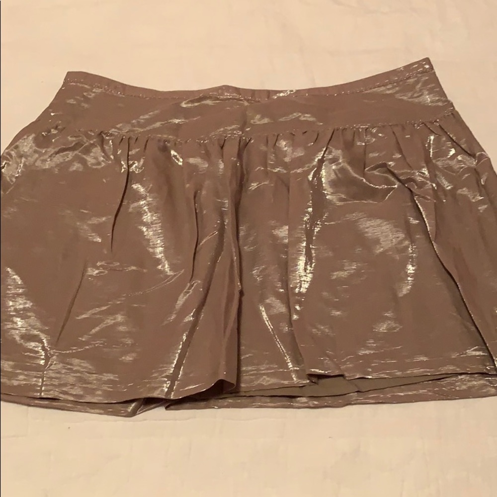 Old Navy metallic mini skirt shiny cute 16